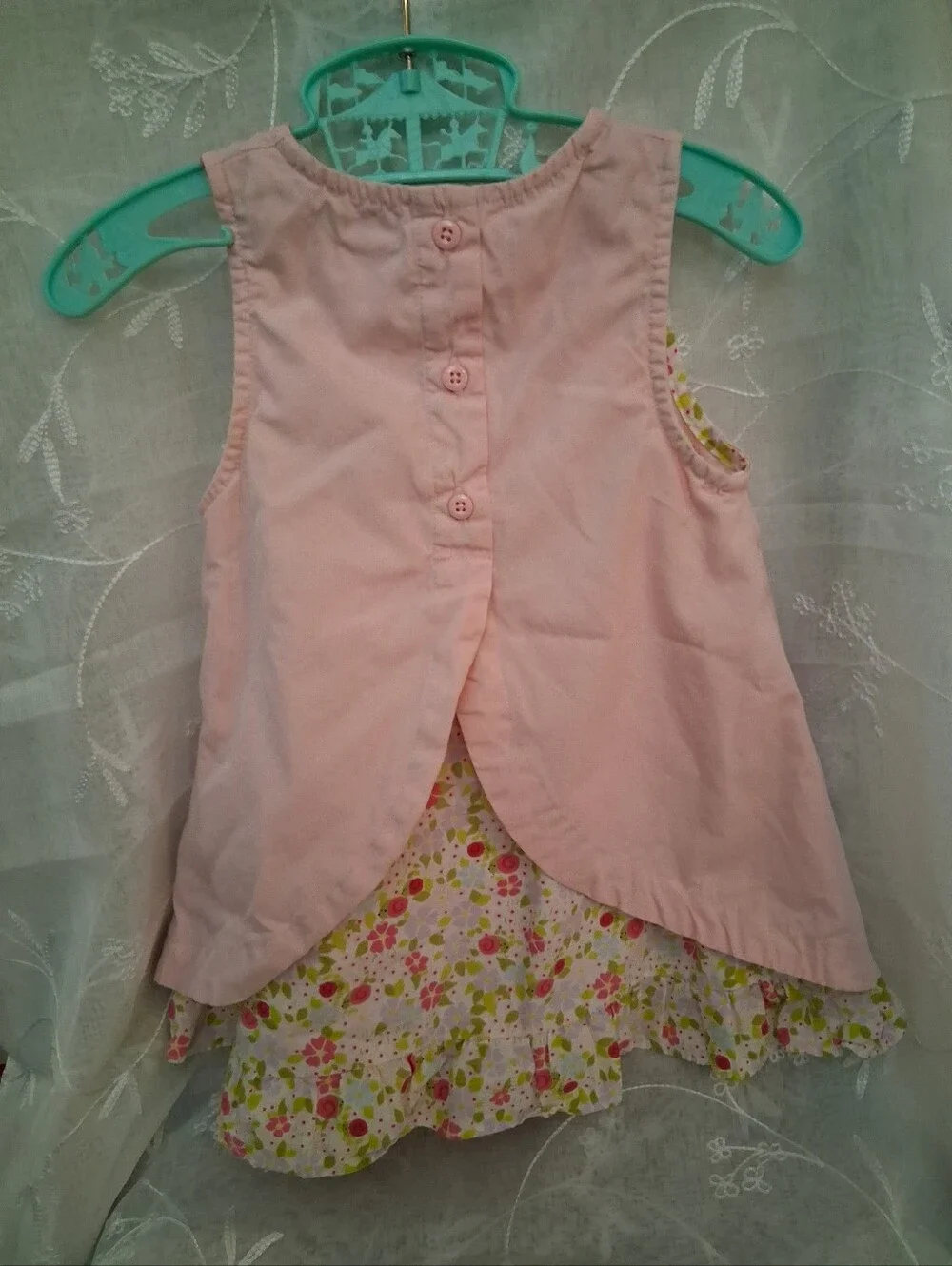 Gymboree 2011 Mini Blooms Pink Snail Appliqued Dress With Matching Pants
